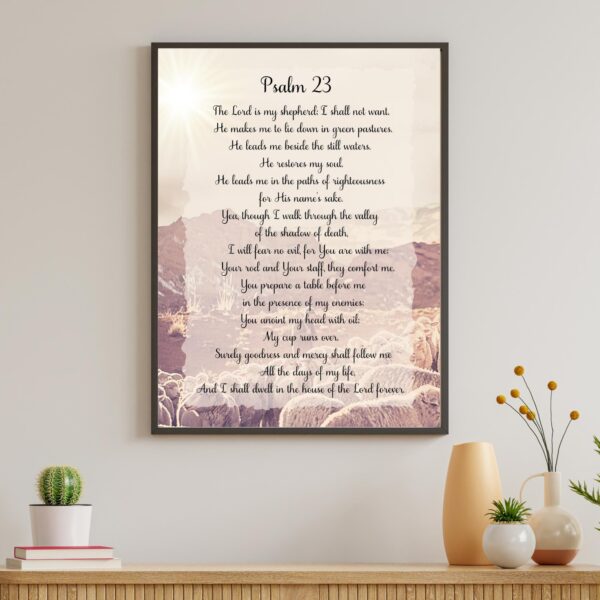 Psalm 23 - The Lord is my shepherd